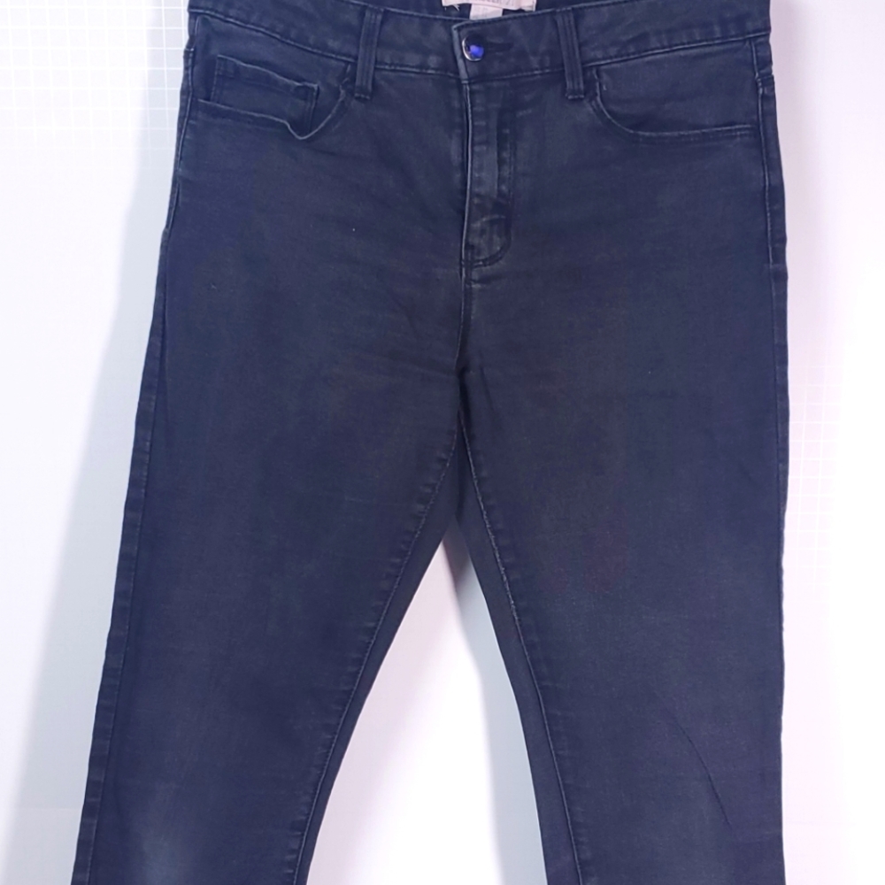 FOREVER 21 Stonewash Black Skinny Jeans Y2K